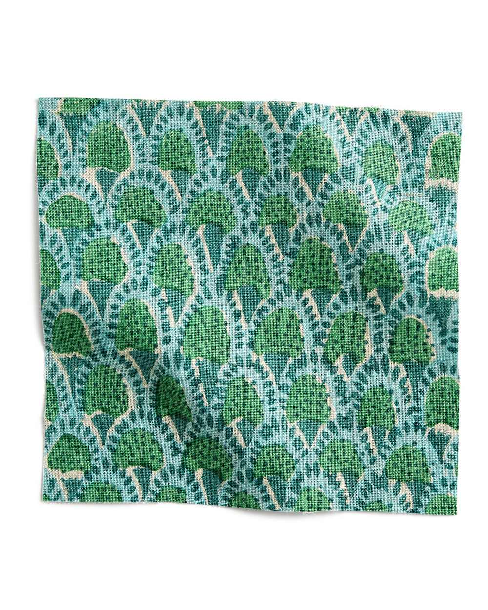 Scopello Emerald linen swatch in - Swatches - Walter G Australia