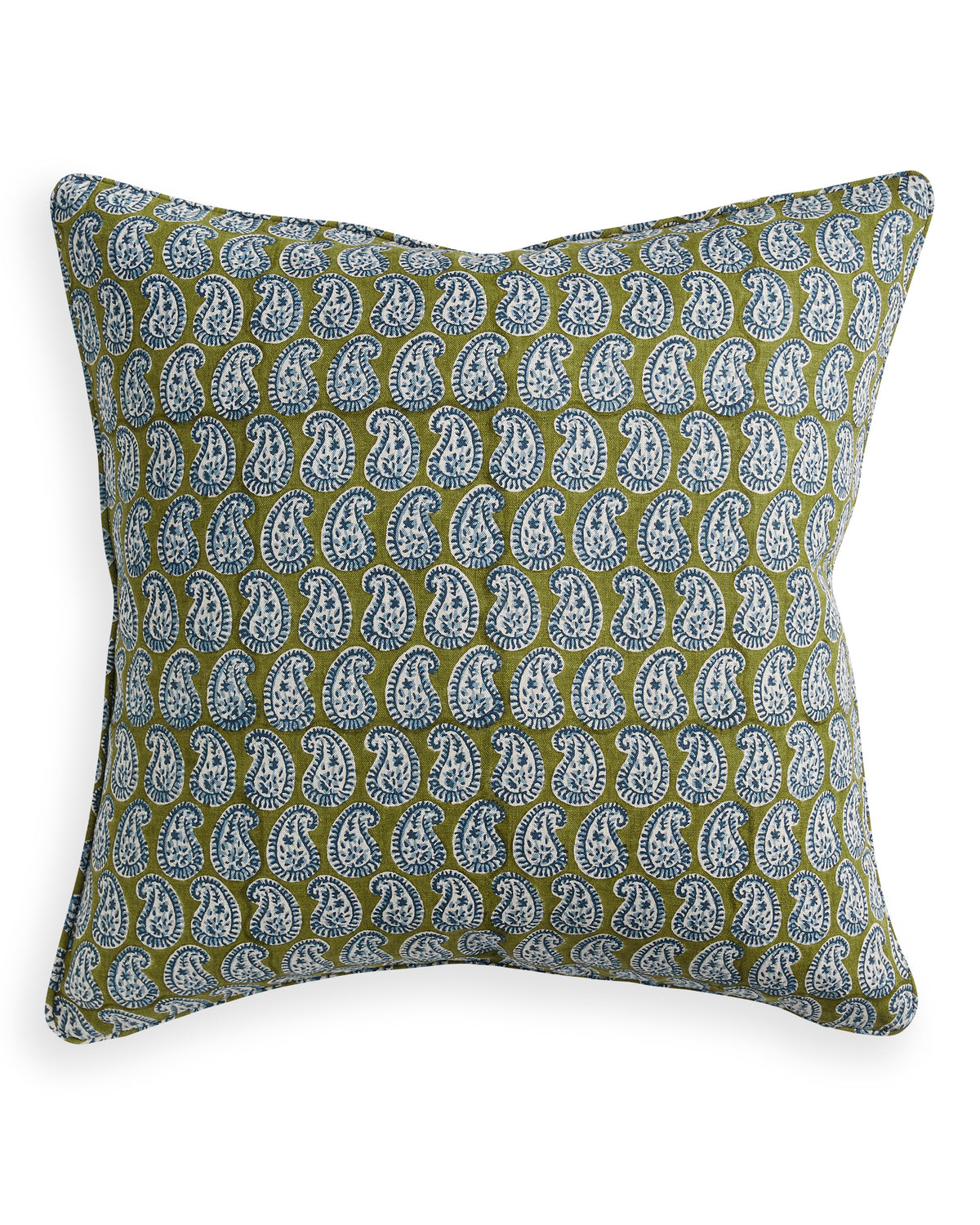 Simrane Moss Azure Pillowcase