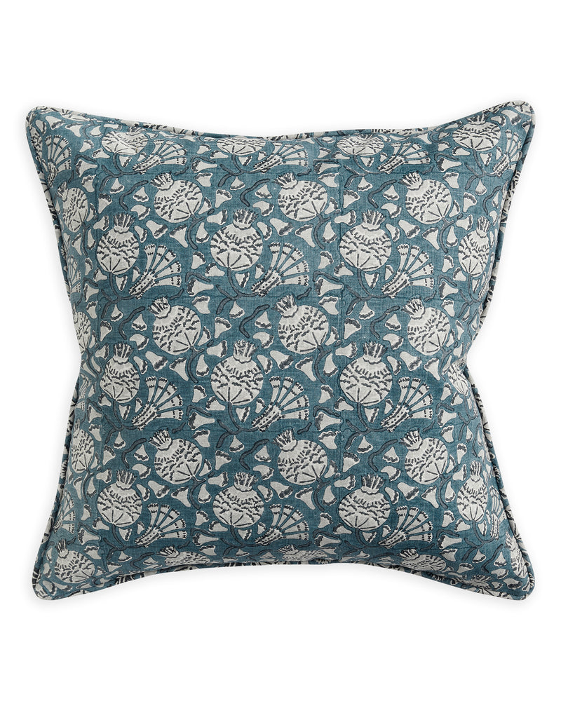 Iznik Mineral linen Pillowcase