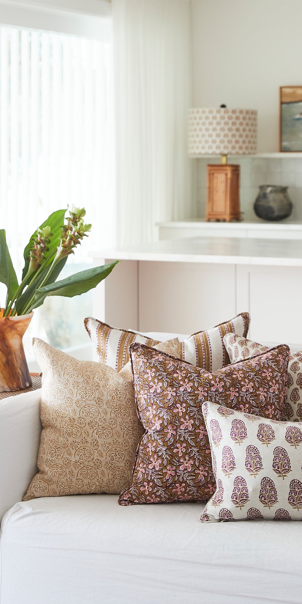 Kesula Moonflower Pillowcase in - Cushions - Walter G Australia