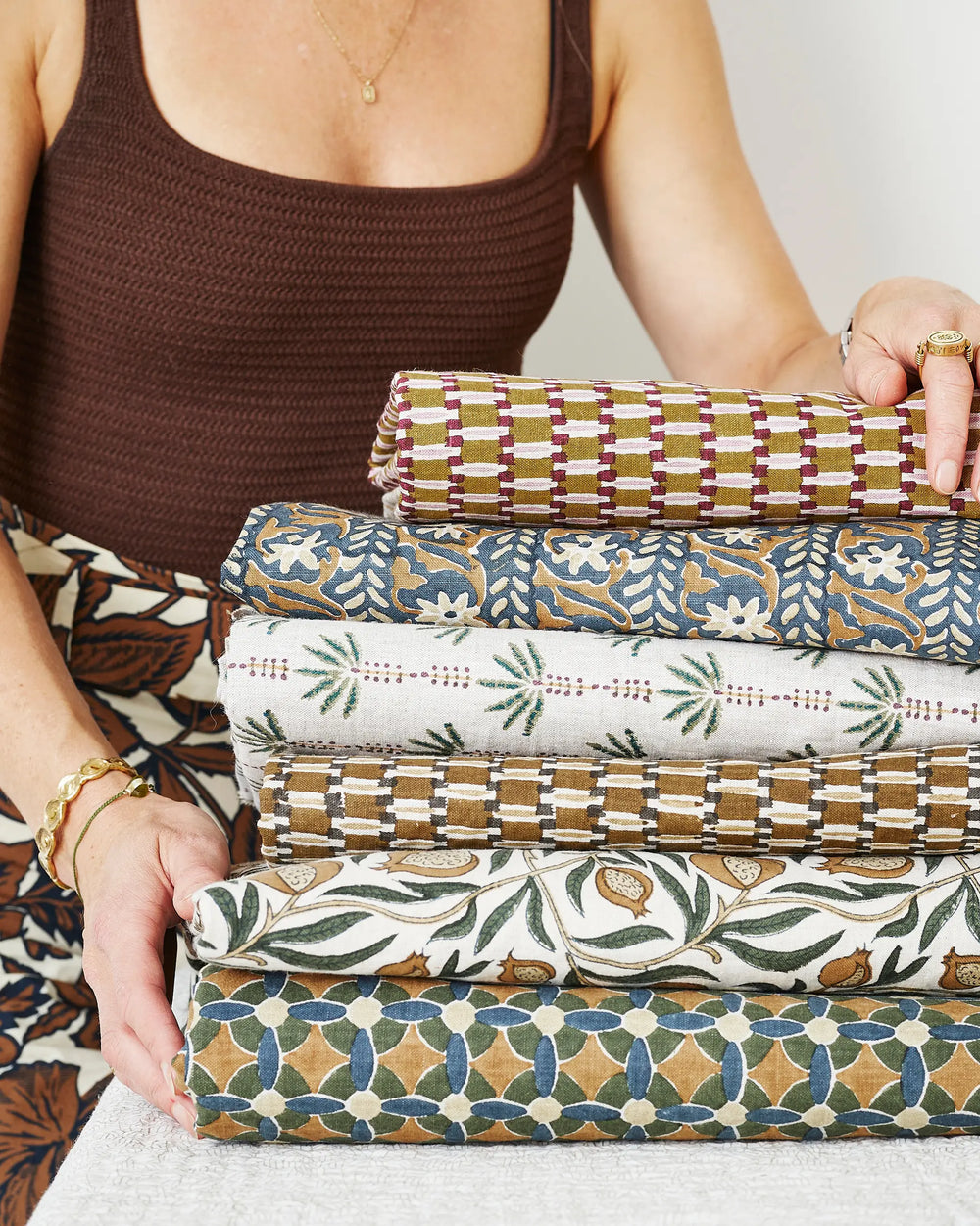 Rumi Moonflower linen