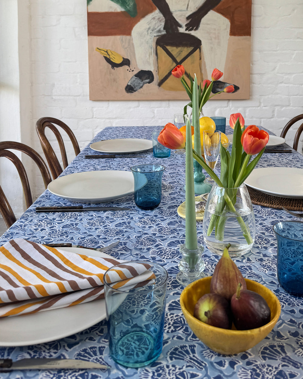 Iznik Azure Tablecloth