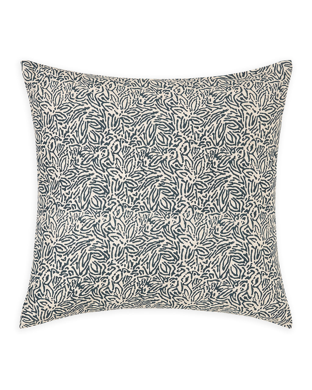 Amalfi Indian Teal linen cushion 50x50cm