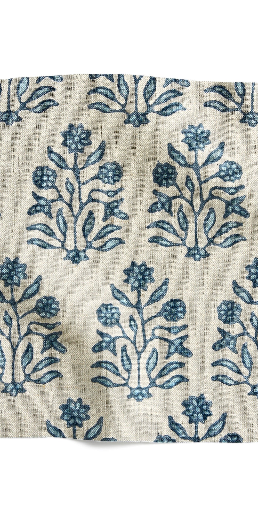 Amer Azure linen swatch in - Swatches - Walter G Australia