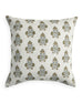 Ankara Celadon Moss linen cushion 50x50cm