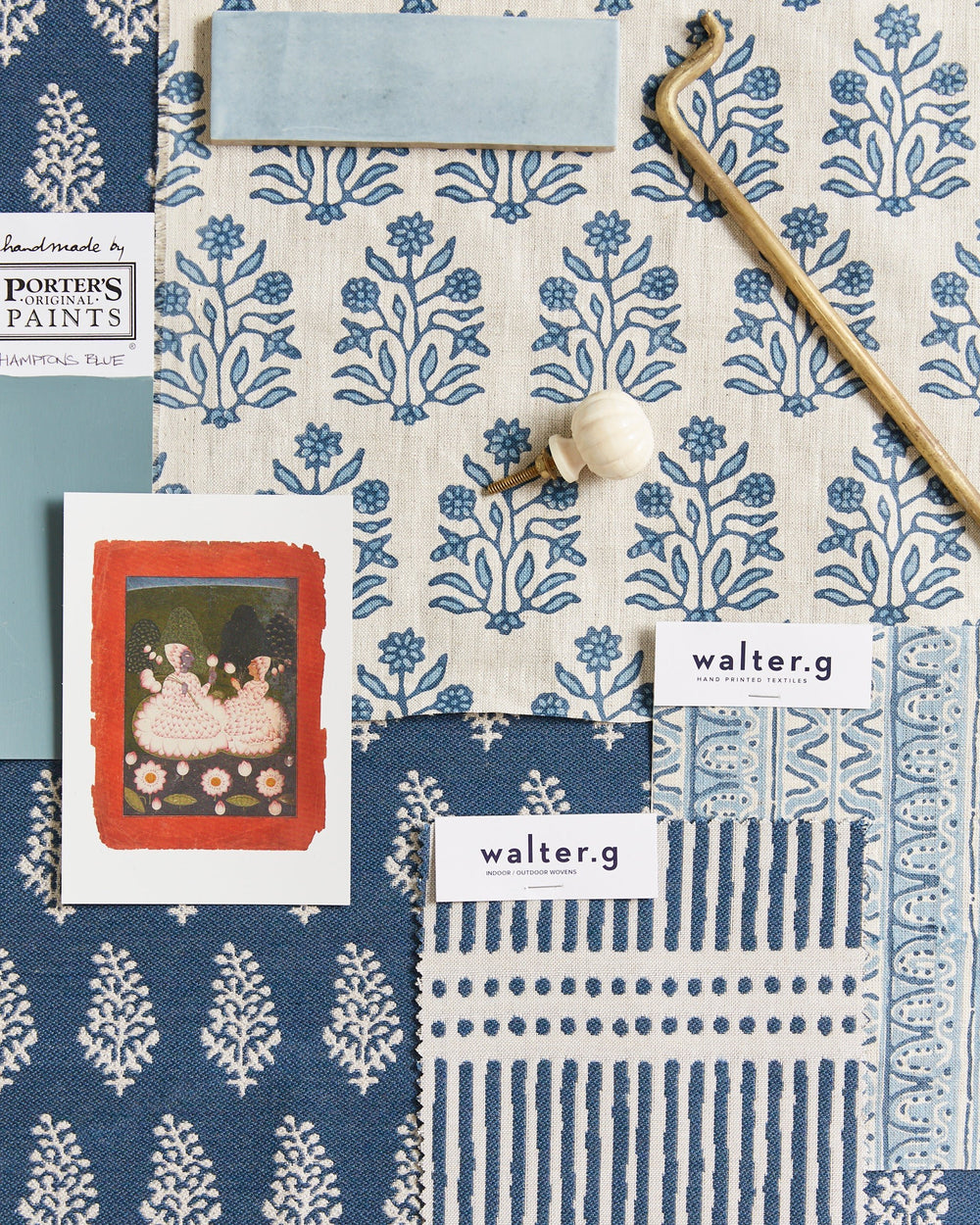 Amer Azure Linen in - Fabric - Walter G Australia