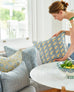 Chowk Provence linen cushion 50x50cm