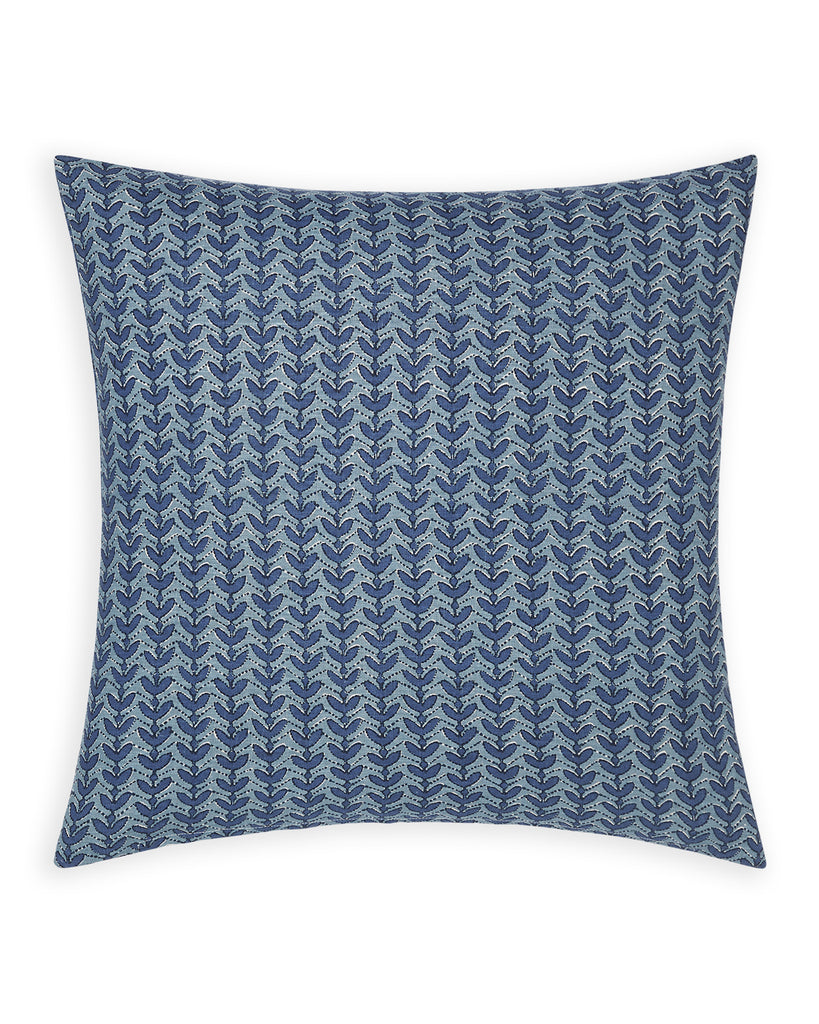 Aswan Azure linen cushion 50x50cm
