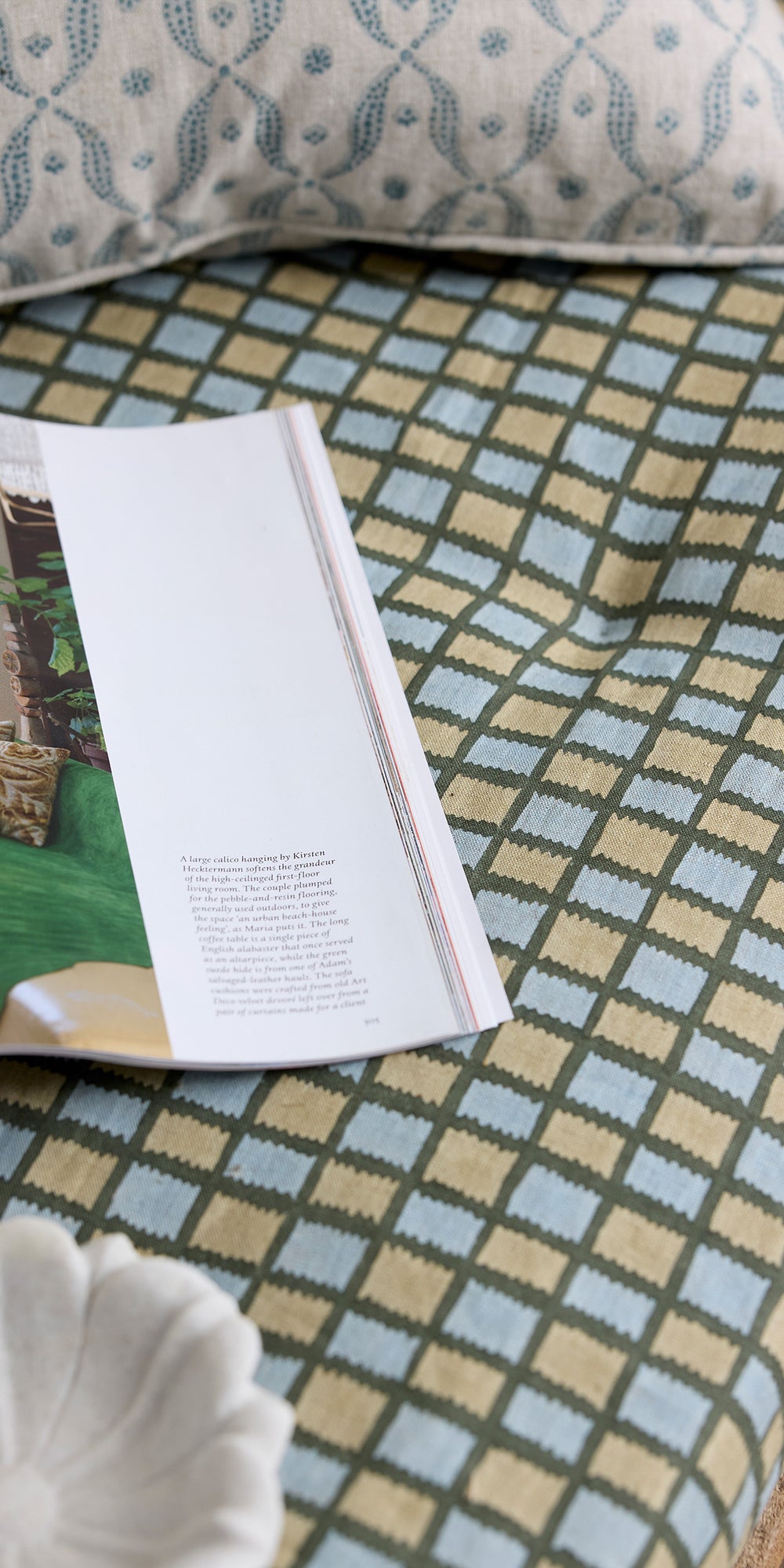 Tindari Thyme linen in - Fabric - Walter G Australia