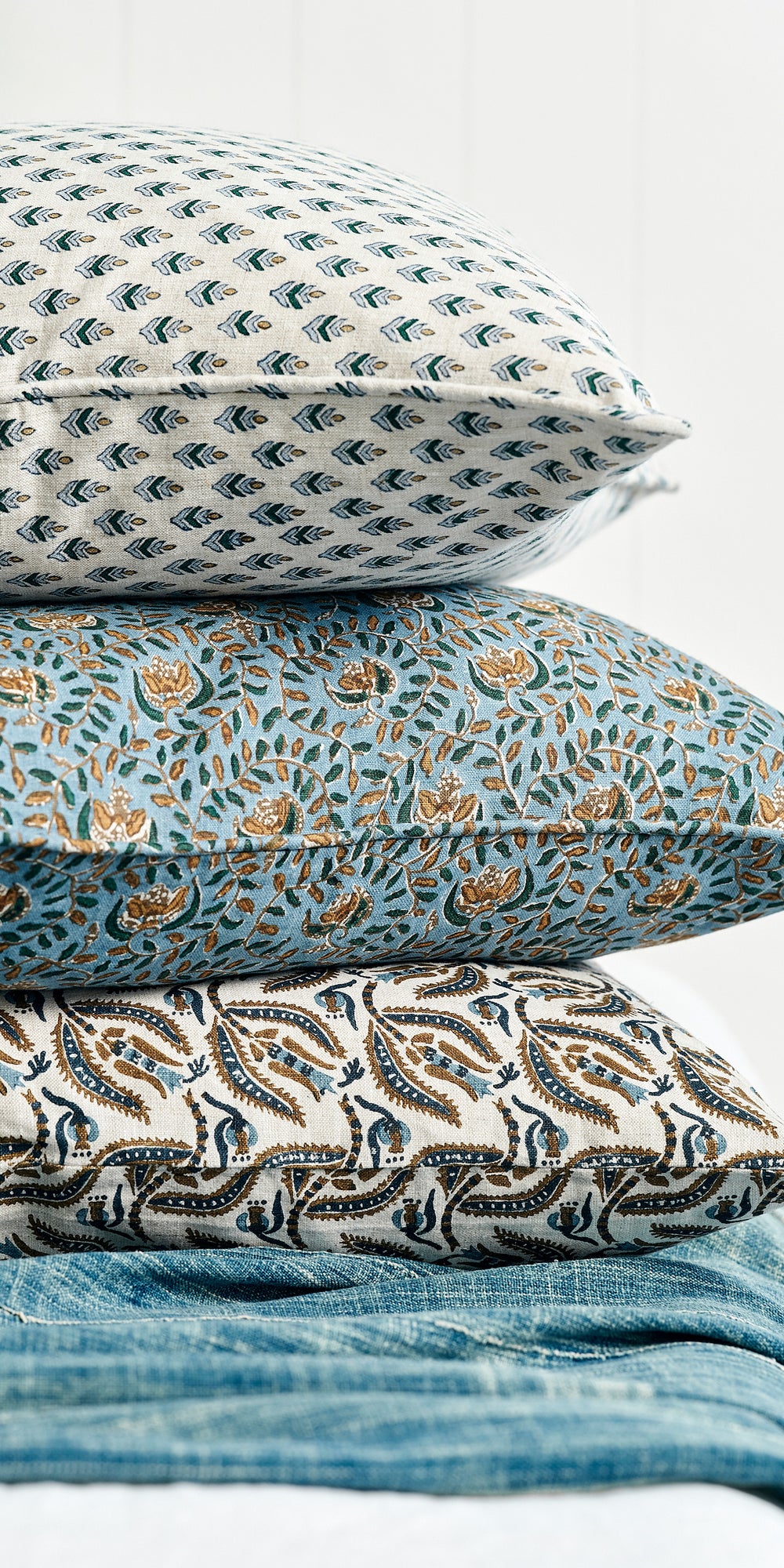 Broccato Tobacco Pillowcase in - Cushions - Walter G Australia