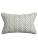 Calabria Celadon linen cushion 35x55cm