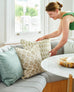 Lucknow Moss linen cushion 55x55cm
