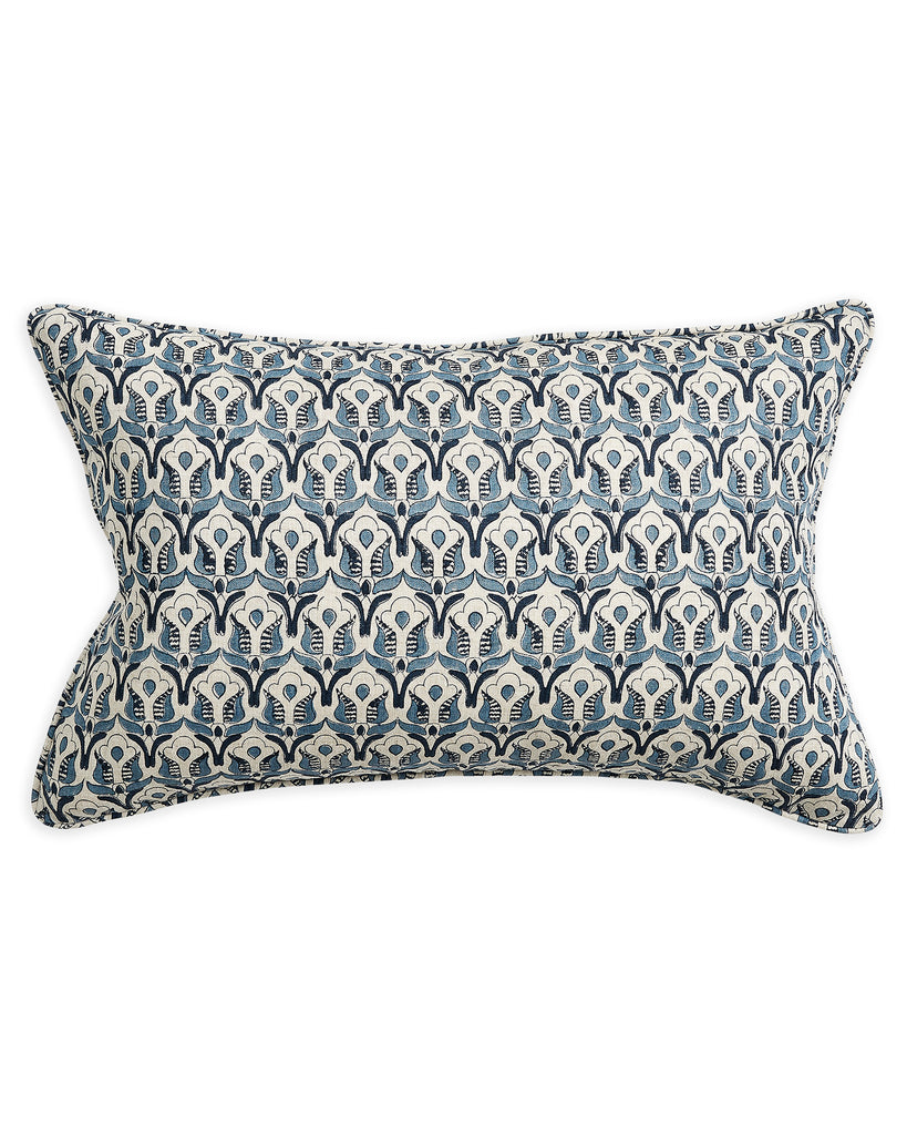 Cirali Azure linen cushion 35x55cm