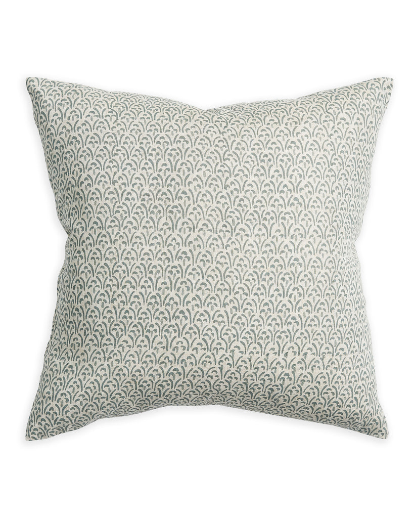 Collioure Celadon linen cushion 55x55cm
