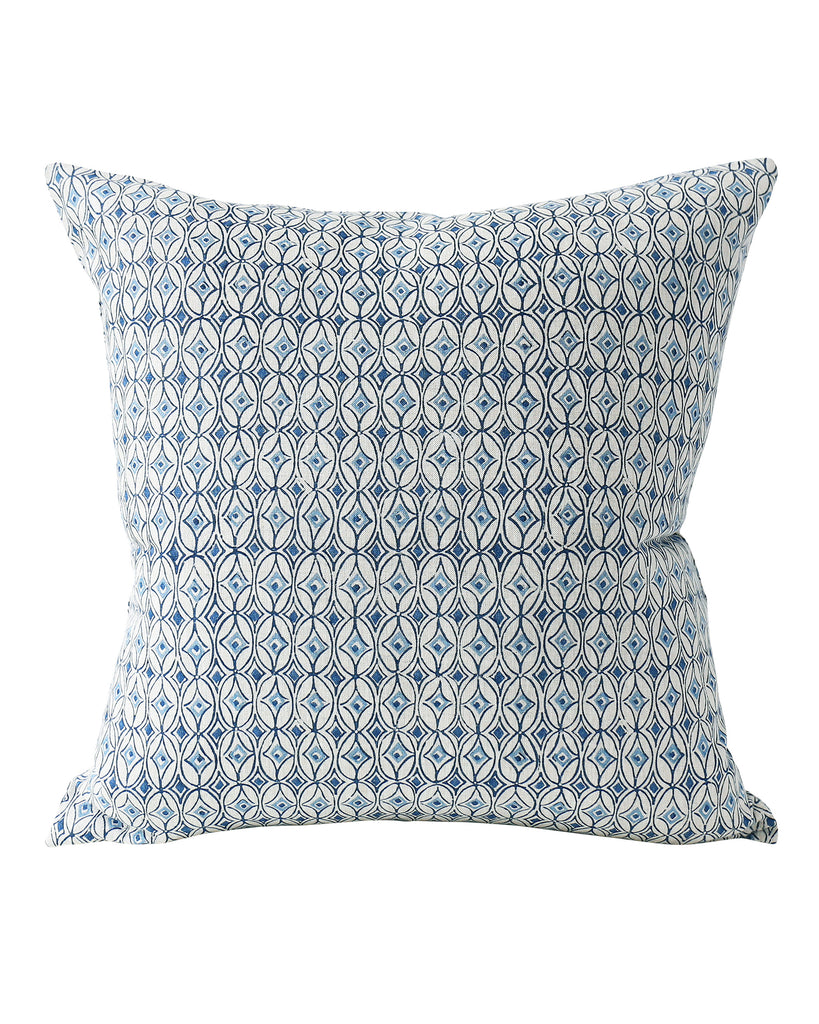 Condesa Azure linen cushion 50x50cm