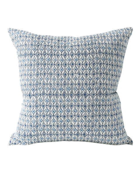 Condesa Azure linen cushion 50x50cm
