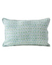 Condesa Emerald linen cushion 35x55cm
