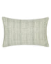 Corfu Inverse Celadon linen cushion 35x55cm