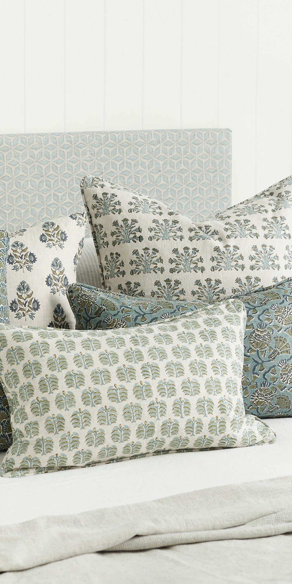 Samode Slate Pillowcase in - Cushions - Walter G Australia