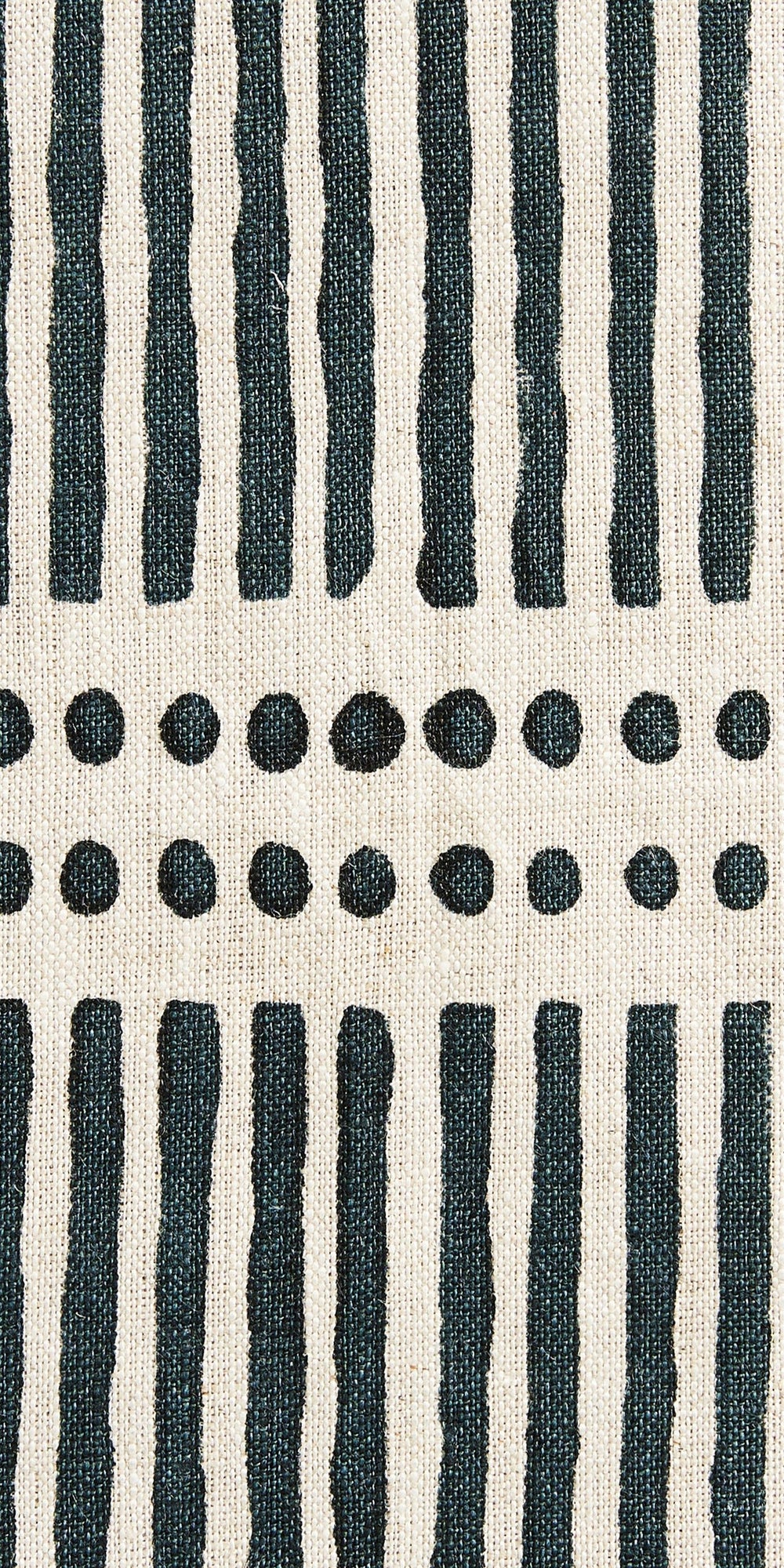 Dash Dot Indian Teal Linen in - Fabric - Walter G Australia