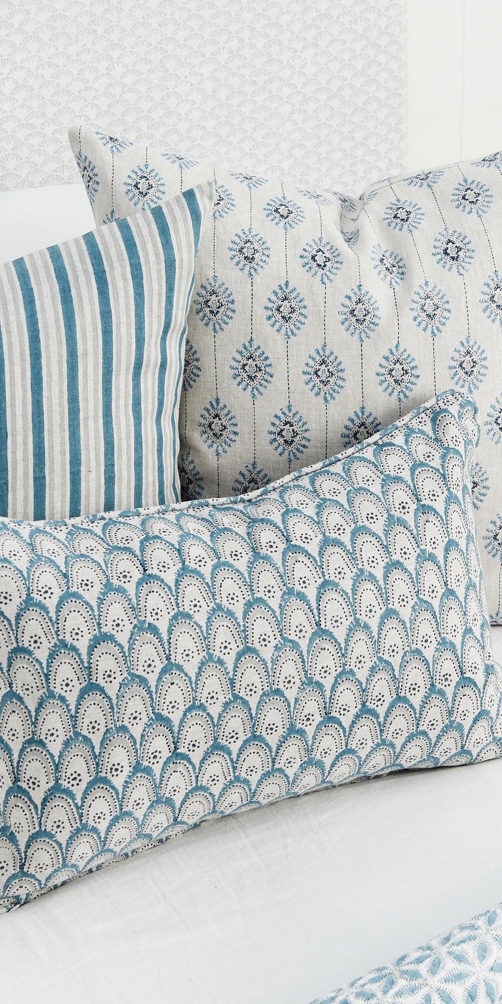 Bombay Azure Pillowcase in - Cushions - Walter G Australia