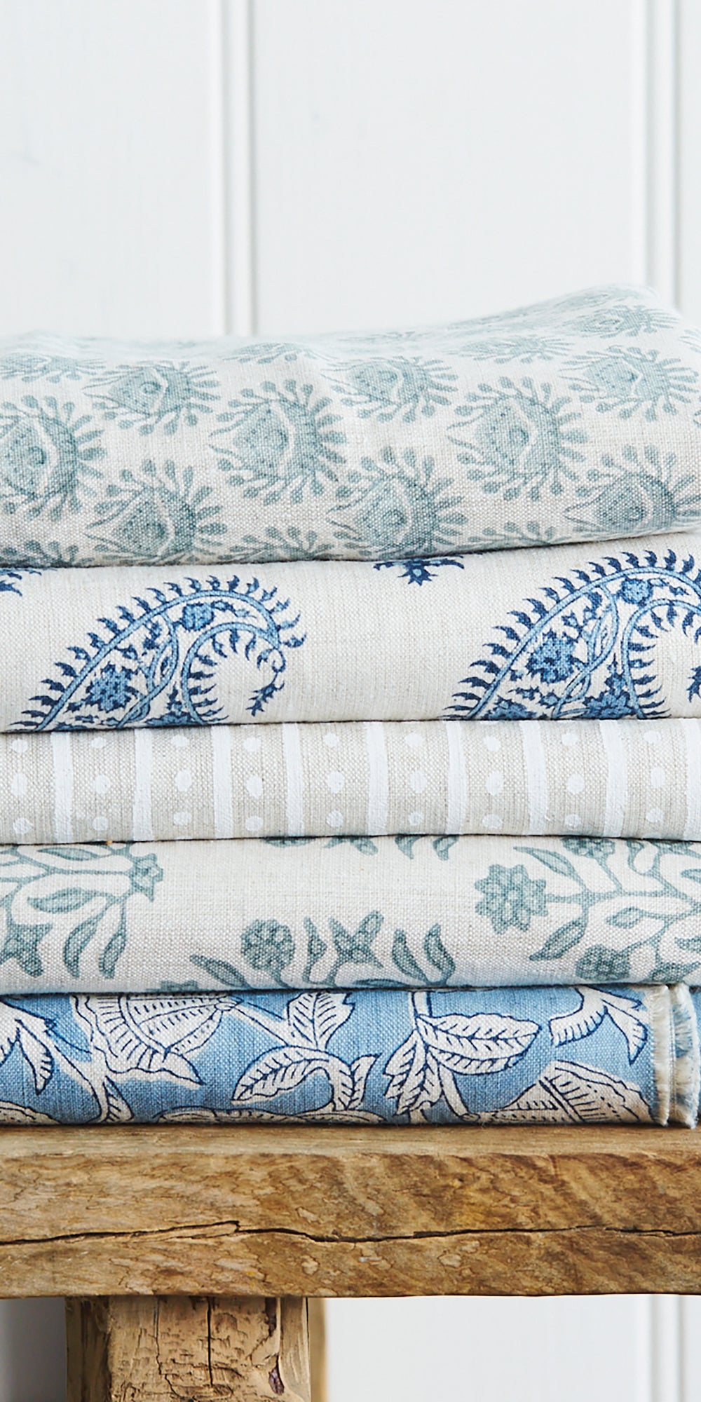Marbella Azure Linen in - Fabric - Walter G Australia