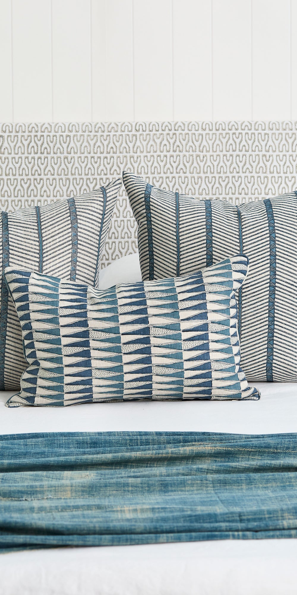 Zanzibar Azure Pillowcase in - Cushions - Walter G Australia
