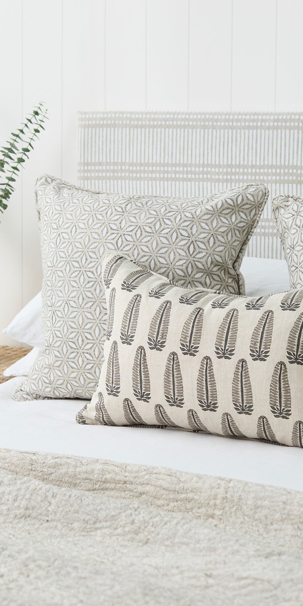 Dash Dot Chalk Linen in - Fabric - Walter G Australia