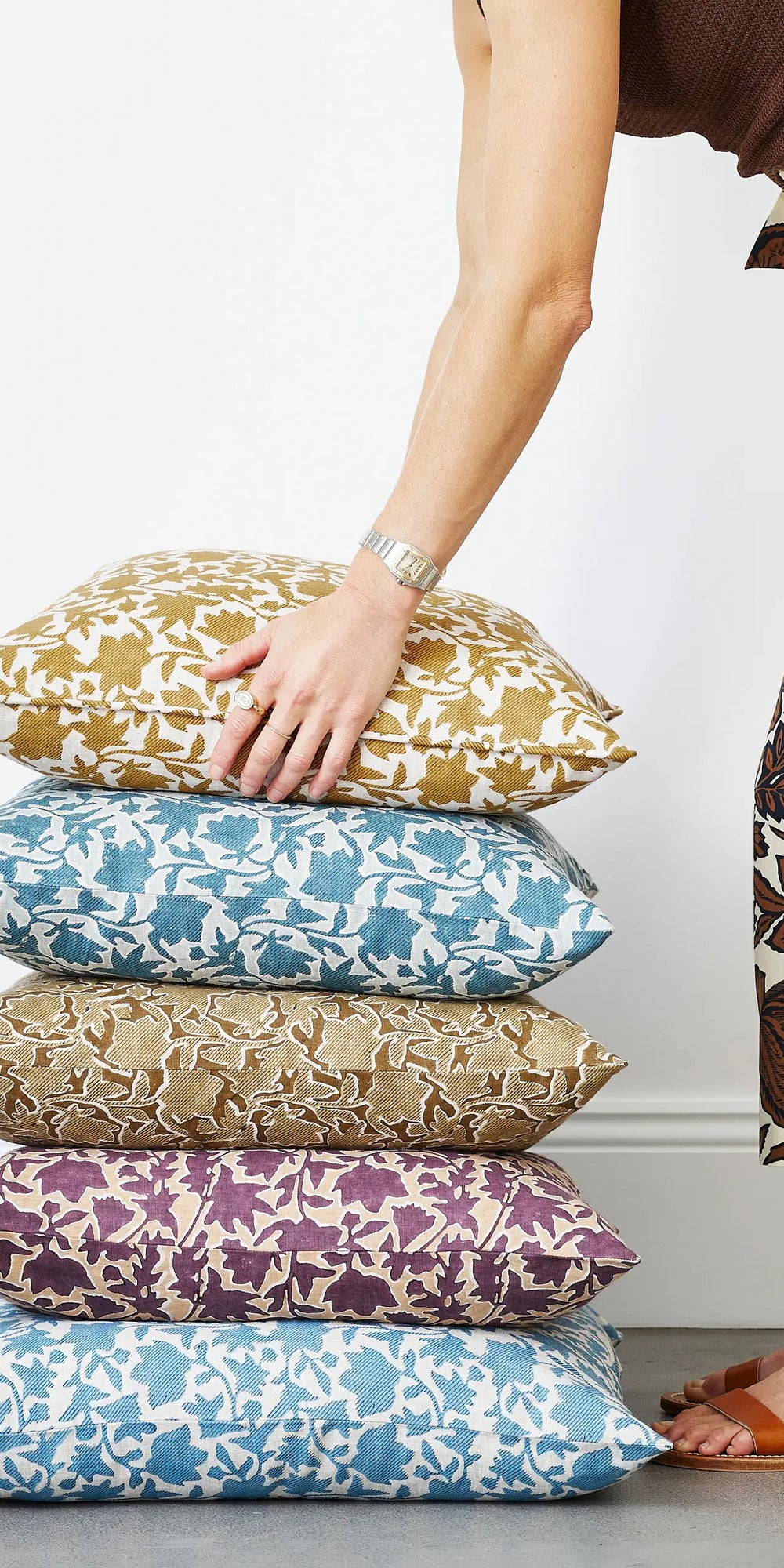 Kalimera Mineral linen cushion 50x50cm