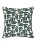 Flores Pacific Blue linen cushion 50x50cm