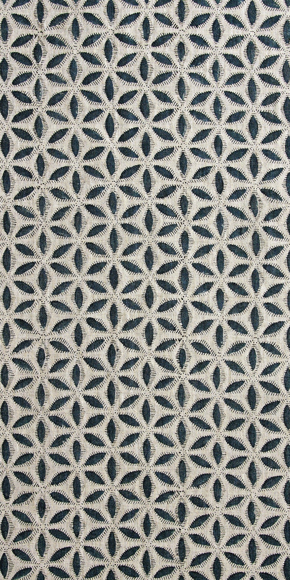 Hanami Pacific Blue Linen in - Fabric - Walter G Australia
