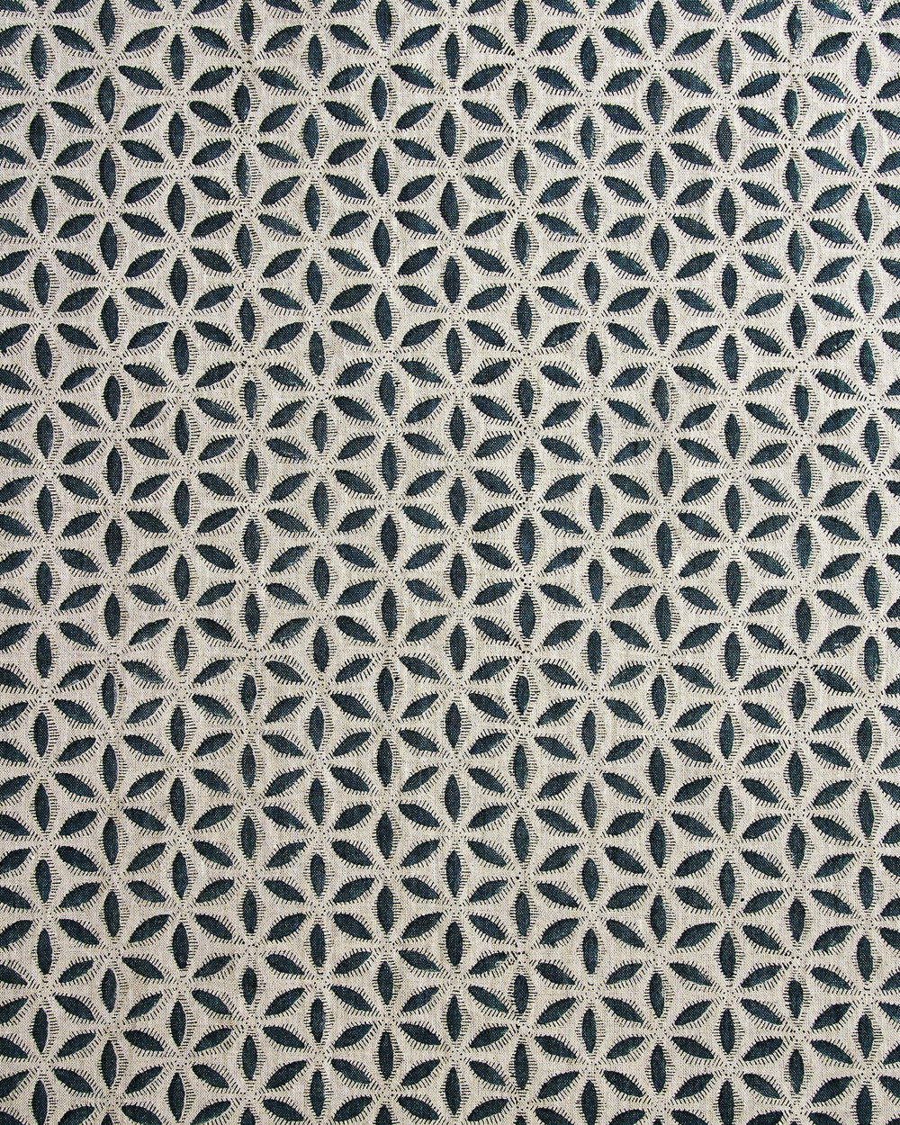 Hanami Pacific Blue Linen in - Fabric - Walter G Australia