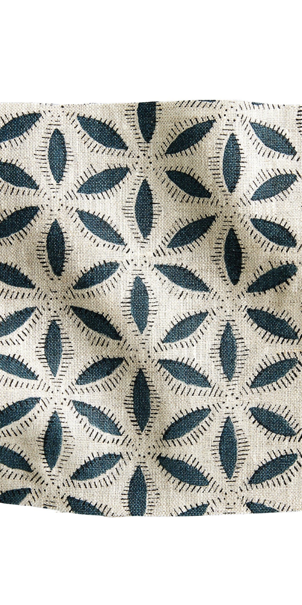 Hanami Pacific Blue linen swatch in - Swatches - Walter G Australia