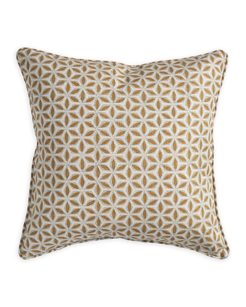 Hanami Saffron linen cushion 50x50cm