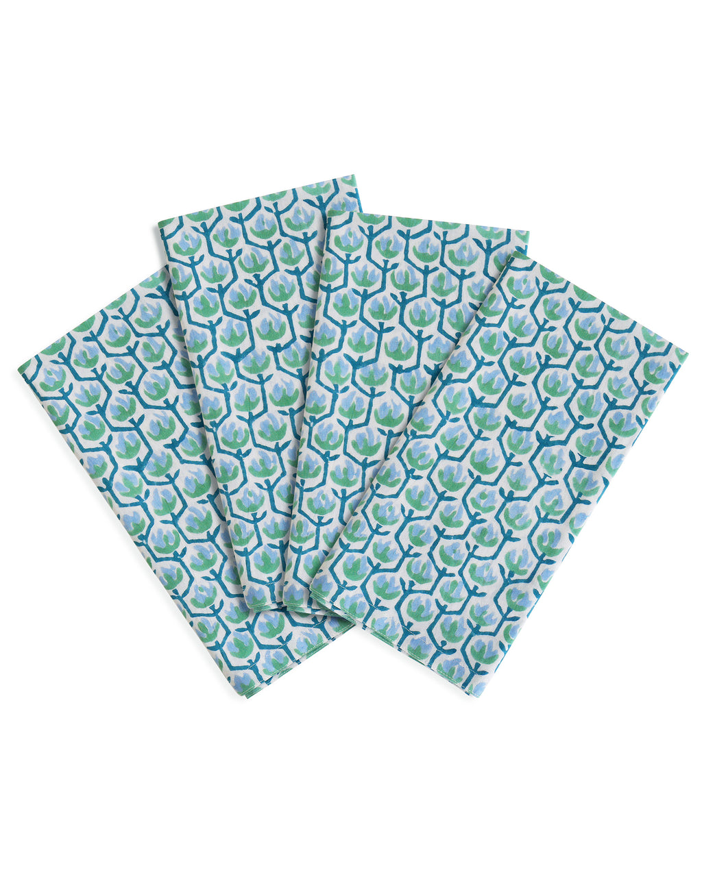 Hermosa Emerald cotton napkins (set of 4)