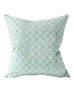 Koshi Emerald linen cushion 55x55cm