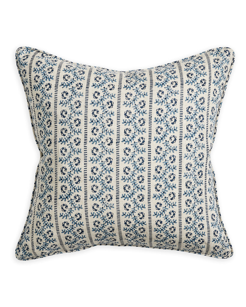 Lucca Azure linen cushion 50x50cm
