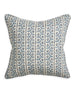 Lucca Azure linen cushion 50x50cm