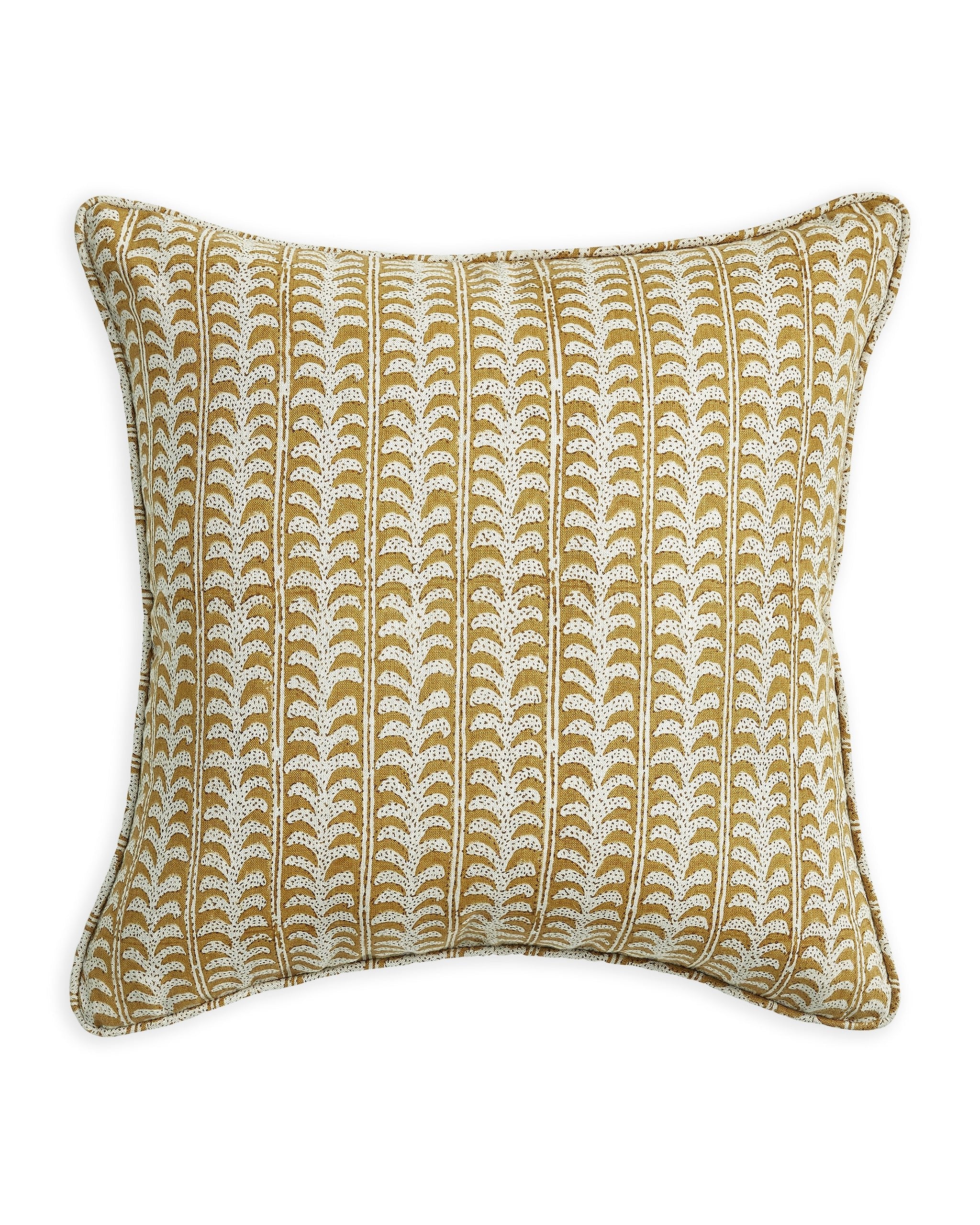 Luxor Saffron Linen Pillowcase 50x50cm | Walter G