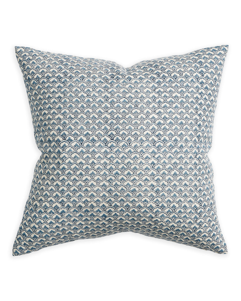 Madeira Azure linen cushion 55x55cm
