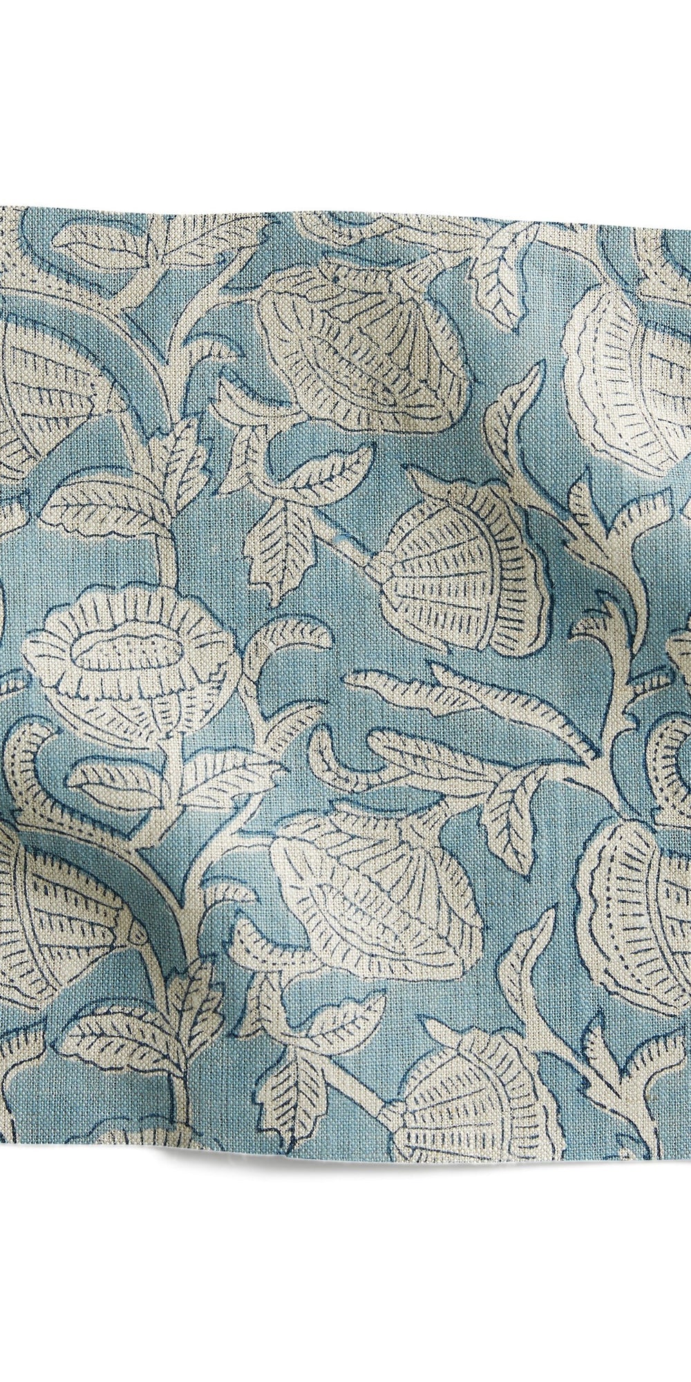 Marbella Azure linen swatch in - Swatches - Walter G Australia