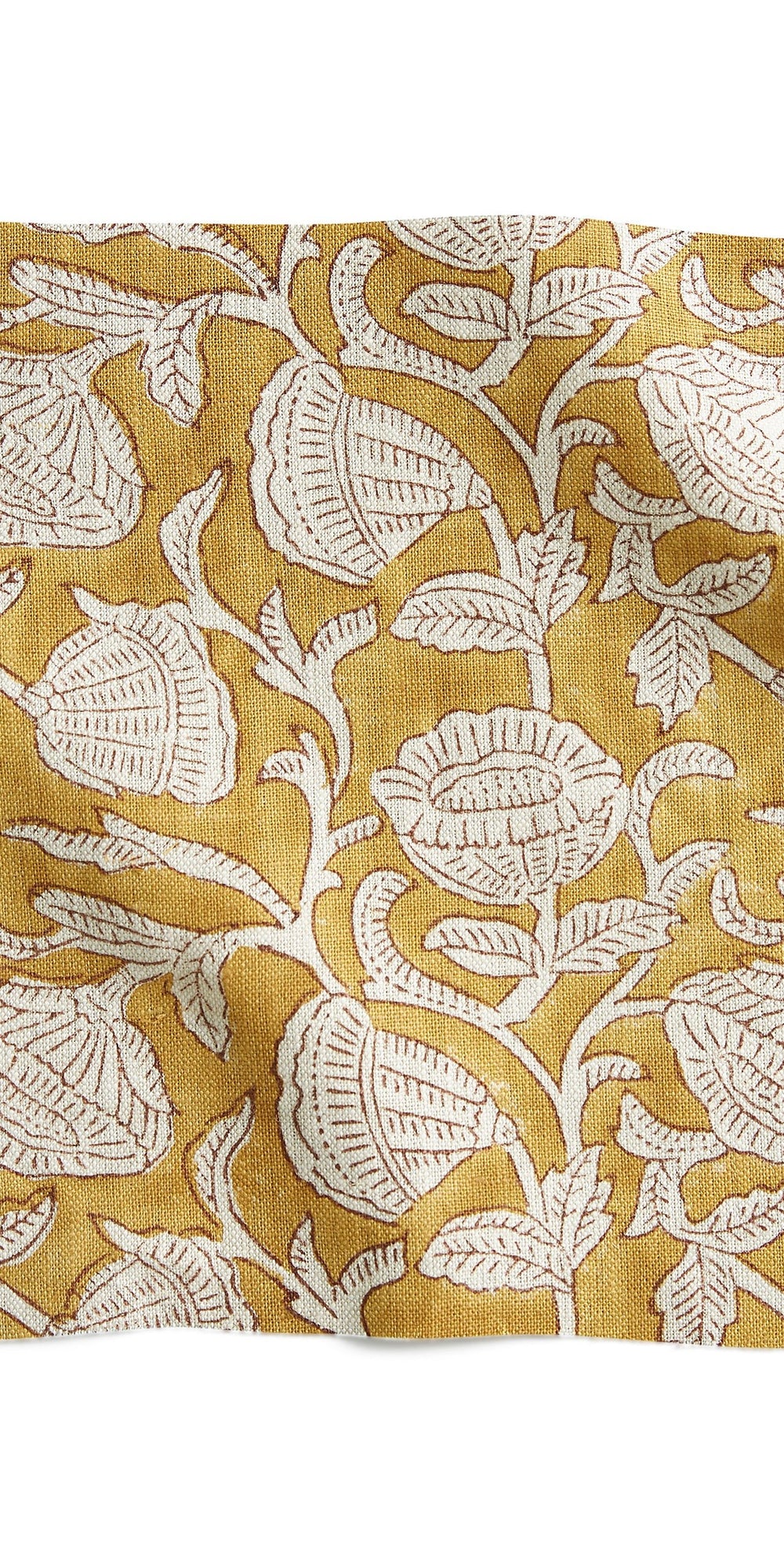 Marbella Saffron linen swatch in - Swatches - Walter G Australia