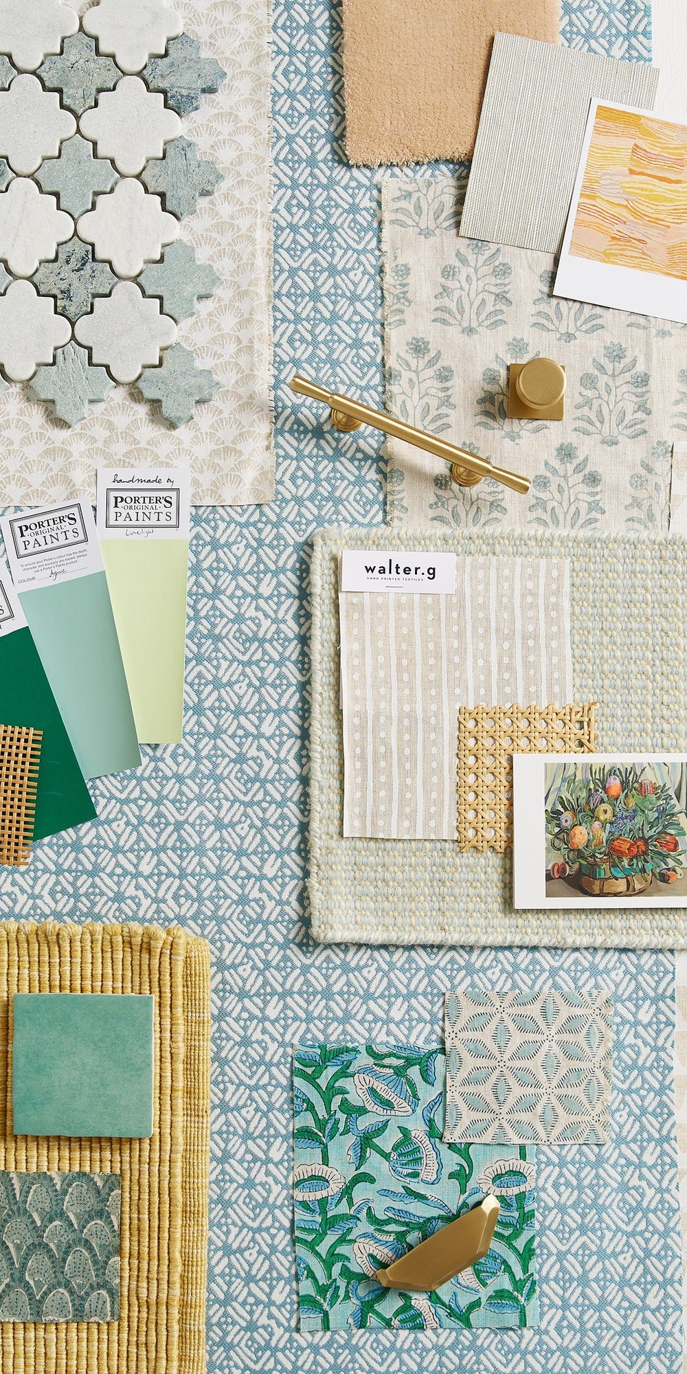 Amer Celadon Linen in - Fabric - Walter G Australia