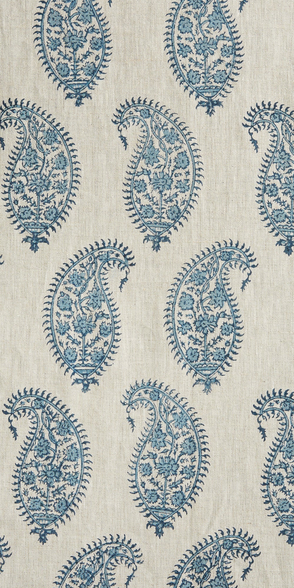 Paisley Azure Linen in - Fabric - Walter G Australia