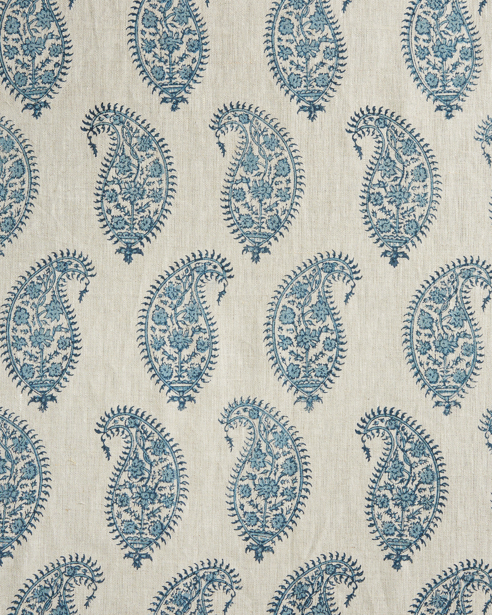 Paisley Azure Linen