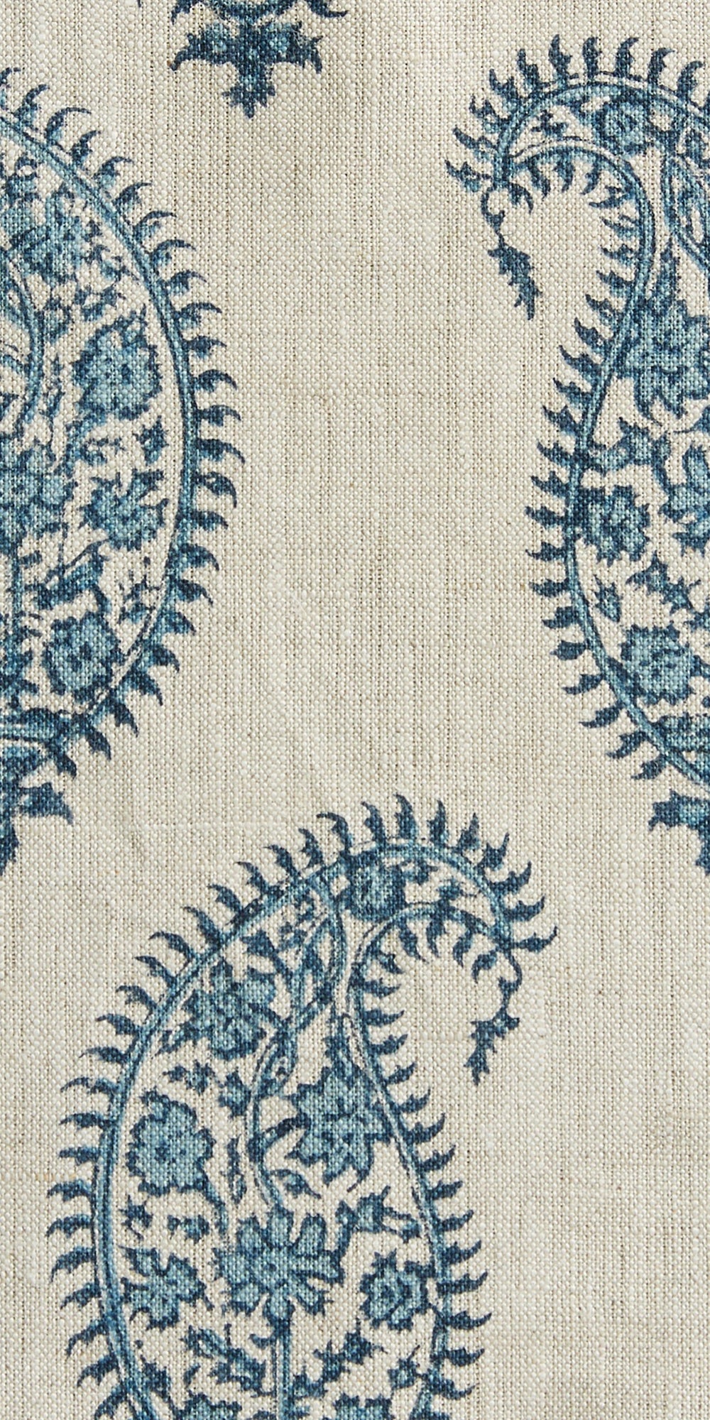 Paisley Azure Linen in - Fabric - Walter G Australia