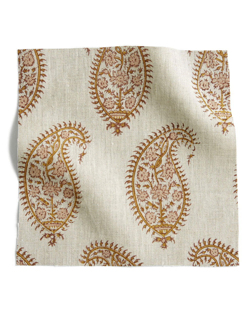 Paisley Petal linen swatch