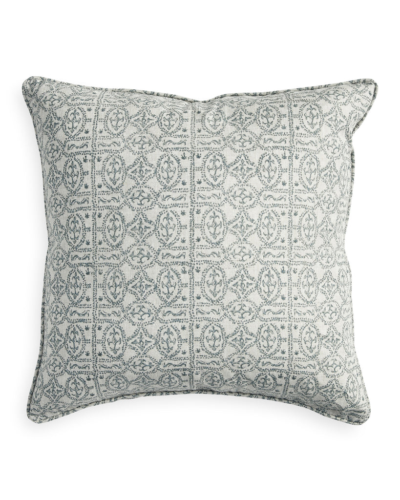 Palermo Celadon linen cushion 50x50cm