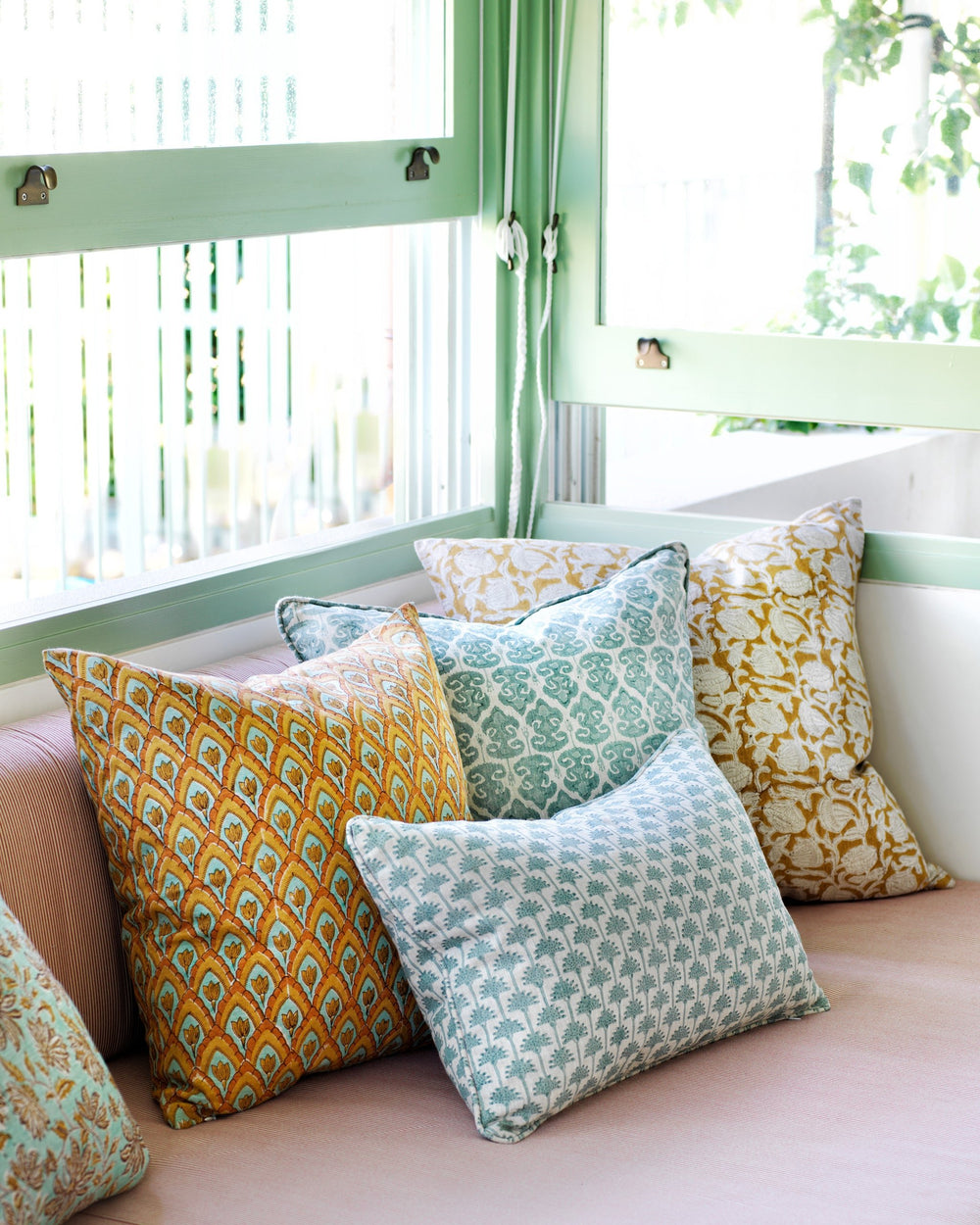 Zadar Celadon Pillowcase in - Cushions - Walter G Australia