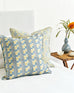 Iznik Provence linen cushion 50x50cm